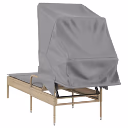 VidaXL 368191 chaise d'extérieur Linge Siège rembourré Polyuréthane, Acier Gris - Vue supplémentaire 6