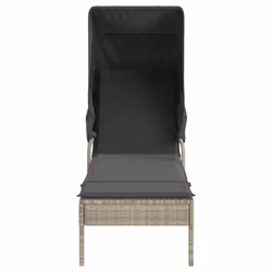 VidaXL 368193 chaise d'extérieur Linge Siège rembourré Polyuréthane, Acier Gris - Vue supplémentaire 4
