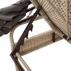 VidaXL 368193 chaise d'extérieur Linge Siège rembourré Polyuréthane, Acier Gris - Vue supplémentaire 8