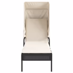 VidaXL 368197 chaise d'extérieur Linge Siège rembourré Polyuréthane, Acier Crème, Blanc - Vue supplémentaire 5