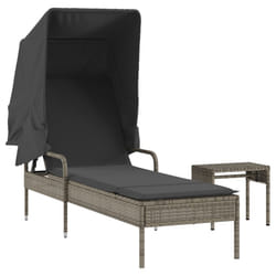VidaXL 368199 chaise d'extérieur Linge Siège rembourré Polyuréthane, Acier Gris