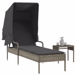 VidaXL 368199 chaise d'extérieur Linge Siège rembourré Polyuréthane, Acier Gris