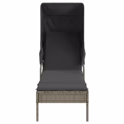VidaXL 368199 chaise d'extérieur Linge Siège rembourré Polyuréthane, Acier Gris - Vue supplémentaire 4