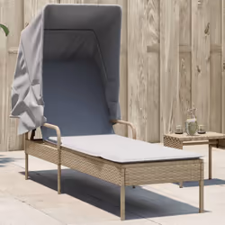 VidaXL 368200 chaise d'extérieur Linge Siège rembourré Polyuréthane, Acier Gris