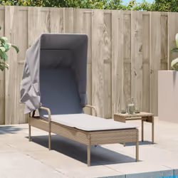 VidaXL 368200 chaise d'extérieur Linge Siège rembourré Polyuréthane, Acier Gris