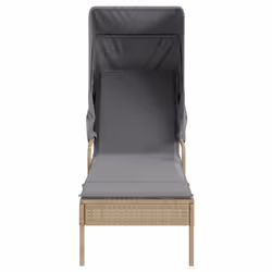 VidaXL 368200 chaise d'extérieur Linge Siège rembourré Polyuréthane, Acier Gris - Vue supplémentaire 4