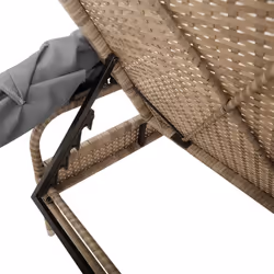 VidaXL 368200 chaise d'extérieur Linge Siège rembourré Polyuréthane, Acier Gris - Vue supplémentaire 8