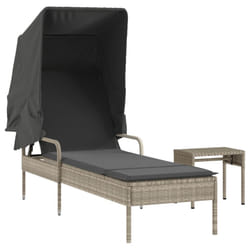 VidaXL 368202 chaise d'extérieur Linge Siège rembourré Polyuréthane, Acier Gris