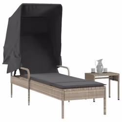 VidaXL 368202 chaise d'extérieur Linge Siège rembourré Polyuréthane, Acier Gris