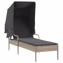 VidaXL 368202 chaise d'extérieur Linge Siège rembourré Polyuréthane, Acier Gris - Vue supplémentaire 5