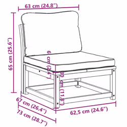 VidaXL 366489 banc de jardin Bois d'acacia - Vue supplémentaire 8