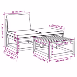 VidaXL 366491 banc de jardin Bois d'acacia - Vue supplémentaire 8