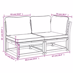 VidaXL 366492 banc de jardin Bois d'acacia - Vue supplémentaire 8