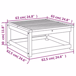 VidaXL 366493 banc de jardin Bois d'acacia - Vue supplémentaire 8