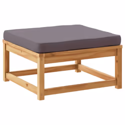 VidaXL 366496, Gris foncé, Bois d'acacia, 110 kg, Adultes et enfants, 630 mm, 630 mm