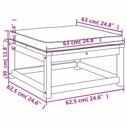 VidaXL 366496 banc de jardin Bois d'acacia - Vue supplémentaire 8