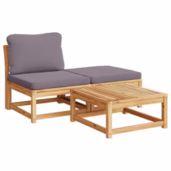 VidaXL 366497, Gris foncé, Bois d'acacia, 110 kg, Adultes et enfants, 630 mm, 630 mm