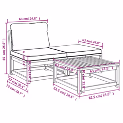 VidaXL 366497 banc de jardin Bois d'acacia - Vue supplémentaire 8