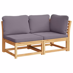 VidaXL 366498, Gris foncé, Bois d'acacia, 110 kg, Adultes et enfants, 630 mm, 730 mm