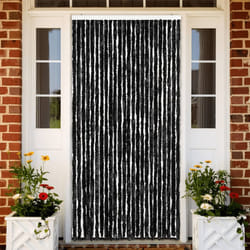 vidaXL Rideau anti-mouches anthracite 100x230 cm chenille