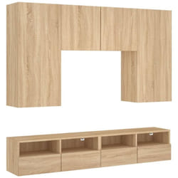 Vidaxl - Unités murales tv 5 pcs chêne sonoma bois d'ingénierie
