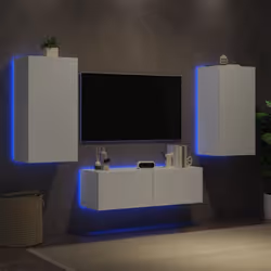 Ces armoires TV murales avec lumières LED sont la solution parfaite pour votre espace de vie afin de maximiser l'espace et de ...