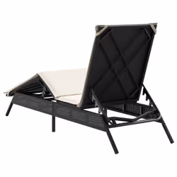 VidaXL 4002701 chaise d'extérieur Linge Siège rembourré Polyuréthane, Acier Crème, Blanc - Vue supplémentaire 6