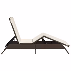 VidaXL 4002702 chaise d'extérieur Linge Siège rembourré Polyuréthane, Acier Crème, Blanc - Vue supplémentaire 5