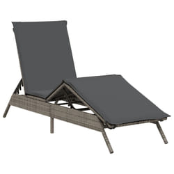 VidaXL 4002703 chaise d'extérieur Linge Siège rembourré Polyuréthane, Acier Gris