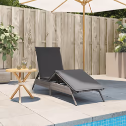 VidaXL 4002703 chaise d'extérieur Linge Siège rembourré Polyuréthane, Acier Gris
