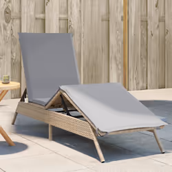 VidaXL 4002704 chaise d'extérieur Linge Siège rembourré Polyuréthane, Acier Gris