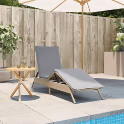 VidaXL 4002704 chaise d'extérieur Linge Siège rembourré Polyuréthane, Acier Gris