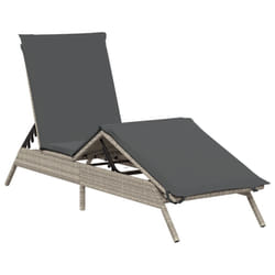 VidaXL 4002706 chaise d'extérieur Linge Siège rembourré Polyuréthane, Acier Gris