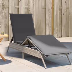 VidaXL 4002706 chaise d'extérieur Linge Siège rembourré Polyuréthane, Acier Gris