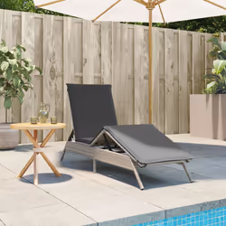 VidaXL 4002706 chaise d'extérieur Linge Siège rembourré Polyuréthane, Acier Gris