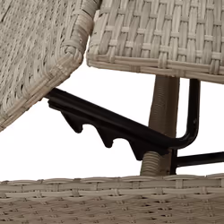 VidaXL 4002706 chaise d'extérieur Linge Siège rembourré Polyuréthane, Acier Gris - Vue supplémentaire 8