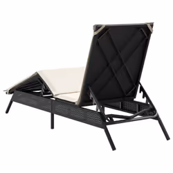 VidaXL 4002710 chaise d'extérieur Linge Siège rembourré Polyuréthane, Acier Crème, Blanc - Vue supplémentaire 6