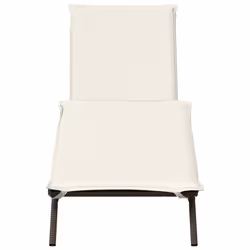 VidaXL 4002711 chaise d'extérieur Terrace Siège rembourré Polyuréthane, Acier Crème, Blanc - Vue supplémentaire 4