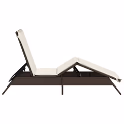 VidaXL 4002711 chaise d'extérieur Terrace Siège rembourré Polyuréthane, Acier Crème, Blanc - Vue supplémentaire 5