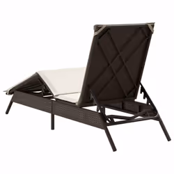 VidaXL 4002711 chaise d'extérieur Terrace Siège rembourré Polyuréthane, Acier Crème, Blanc - Vue supplémentaire 6