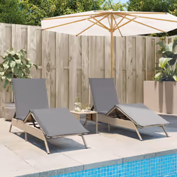 VidaXL 4002713 chaise d'extérieur Terrace Siège rembourré Polyuréthane, Acier Gris