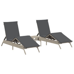 VidaXL 4002715 chaise d'extérieur Linge Siège rembourré Polyuréthane, Acier Gris