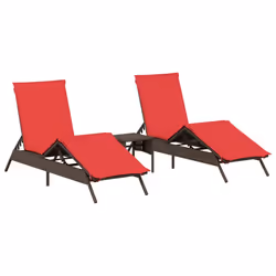 VidaXL 4002717, Terrace, Siège rembourré, Polyuréthane, Acier, Rouge, 110 kg, 350 mm