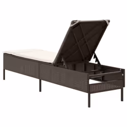 VidaXL 4002720 chaise d'extérieur Linge Siège rembourré Polyuréthane, Acier Crème, Blanc - Vue supplémentaire 6