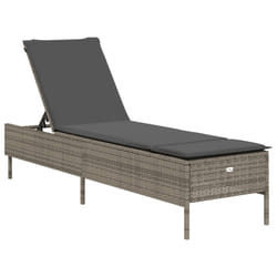 VidaXL 4002721 chaise d'extérieur Linge Siège rembourré Polyuréthane, Acier Crème, Blanc