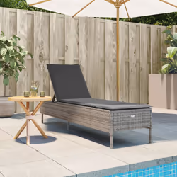 VidaXL 4002721 chaise d'extérieur Linge Siège rembourré Polyuréthane, Acier Crème, Blanc