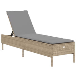 VidaXL 4002722 chaise d'extérieur Linge Siège rembourré Polyuréthane, Acier Gris