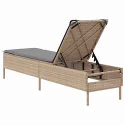 VidaXL 4002722 chaise d'extérieur Linge Siège rembourré Polyuréthane, Acier Gris - Vue supplémentaire 6