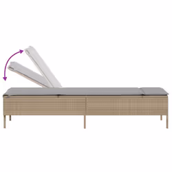 VidaXL 4002722 chaise d'extérieur Linge Siège rembourré Polyuréthane, Acier Gris - Vue supplémentaire 7