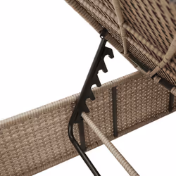 VidaXL 4002722 chaise d'extérieur Linge Siège rembourré Polyuréthane, Acier Gris - Vue supplémentaire 8